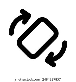 Schnappen Sie sich dieses kreative Symbol des Rotationssymbols im modernen Stil