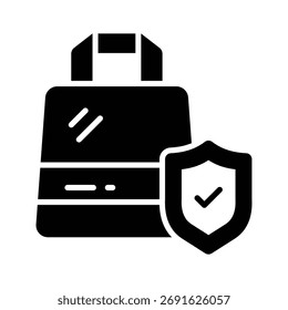 Holen Sie sich dieses kreative Symbol des sicheren Einkaufens im trendigen Stil
