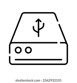 Grab this creatively crafted external hard drive icon in modern style