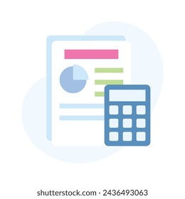 Grab this creatively crafted icon of budget accounting, easy to use vector