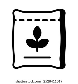 Coge este icono creativamente elaborado de paquete de semillas, Vector premium