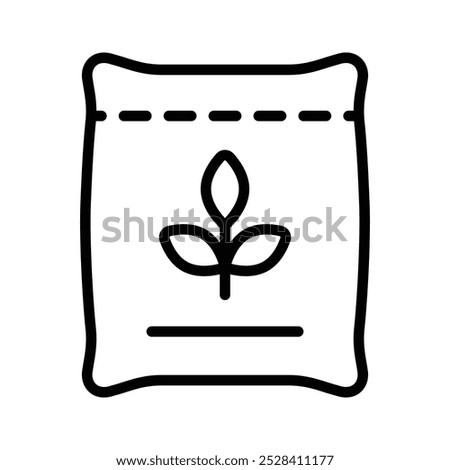 Grab this creatively crafted icon of seeds packet, premium vector