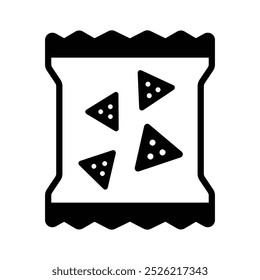 Grab this creatively crafted snacks packet icon design