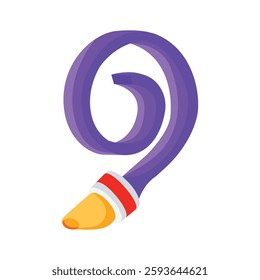 Grab this creatively designed 3d icon of party pipe