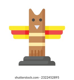 Grab this creatively designed icon of totem in trendy style, editable vector