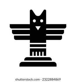 Grab this creatively designed icon of totem in trendy style, editable vector
