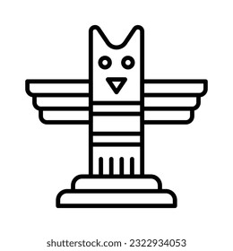 Grab this creatively designed icon of totem in trendy style, editable vector