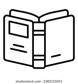 Grab this creatively designed icon of book, download this premium vector