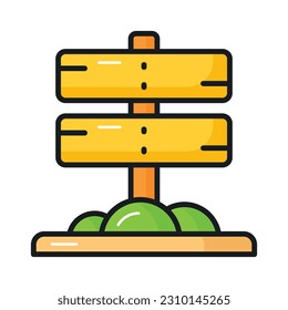 Grab this creatively designed vector of signpost in editable style, ready to use icon