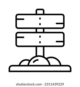 Grab this creatively designed vector of signpost in editable style, ready to use icon