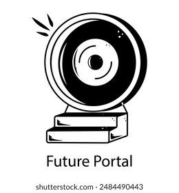 Schnappen Sie sich dieses Doodle-Icon des zukünftigen Portals 