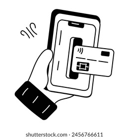 Schnappen Sie sich dieses Doodle-Icon einer Bezahl-App 