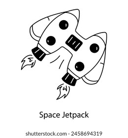 Nimm dieses Doodle-Icon von Space Jetpack 