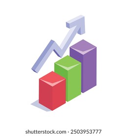 Agarra este Vector editable de la tabla de crecimiento, diseño del icono del análisis del negocio