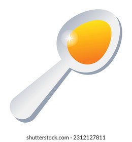Agarra este icono de diseño plano de cuchara 