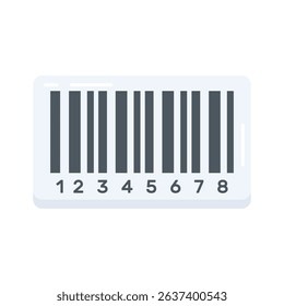 Grab this flat icon of barcode with scanning lines