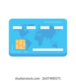Grab this flat icon of debit card