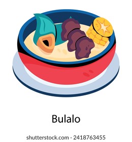 Grab this flat icon depicting bulalo