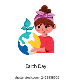 Grab this flat icon of earth day 