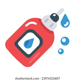 Grab this flat icon of glue bottle 