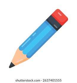 Grab this flat icon of pencil used for writing