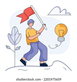 Grab this flat illustration of ask 