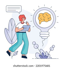 Grab diese flache Illustration des Frames 