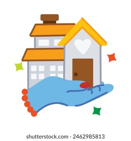 Grab this flat sticker of family caregiver 