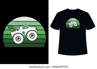 ¡Agarra esta divertida camiseta Monster Truck Shamrock como un regalo del Día de San Patricio para tu pequeño hijo, hija, sobrino, sobrina, hermano o hermana! Use este traje gráfico de la suerte para las niñas bebés niños recién nacidos