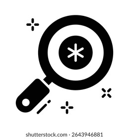 Grab this glyph style icon of medical research process