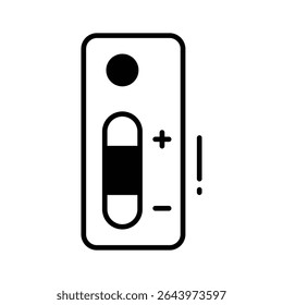 Grab this glyph style icon for pregnancy test device