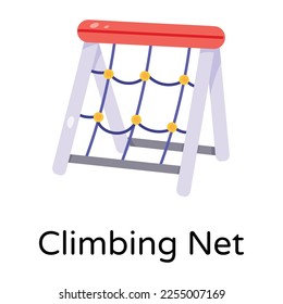 Grab this hand drawn icon of climbing net 