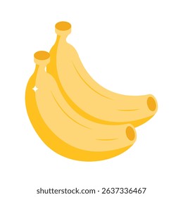 Grab this isometric icon showing ripe bananas