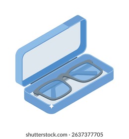 Grab this isometric icon of stylish sunglasses in case