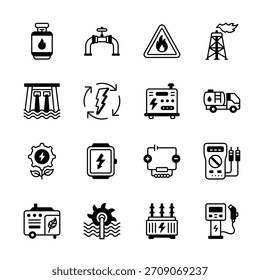 Agarra esta última colección de glifos de iconos de energía sostenible