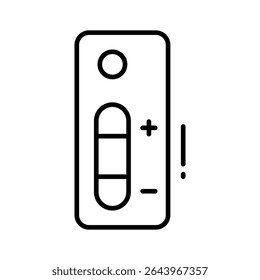 Grab this linear style icon for pregnancy test device