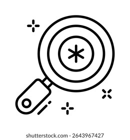 Grab this linear style icon of medical research process
