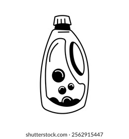 Grab this modern icon of liquid detergent bottle, ready to use vector