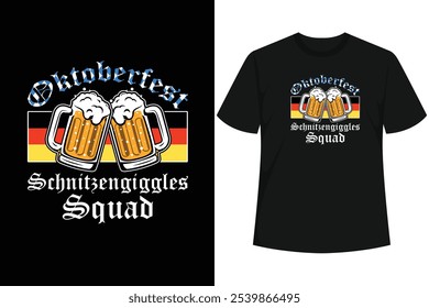 Grab this Oktoberfest Schitzengiggles Squad T-Shirt as a gift for the German Oktoberfest in Munich or a local American Octoberfest! 