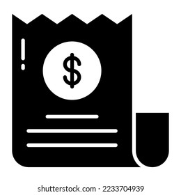Agarra este icono de vector premium de la factura en un estilo de moda