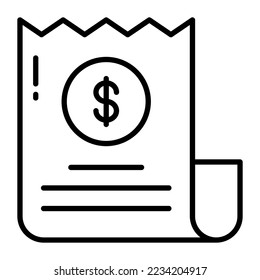 Grab this premium vector icon of invoice in trendy style
