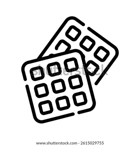 Grab this simple yet handy line icon of waffles