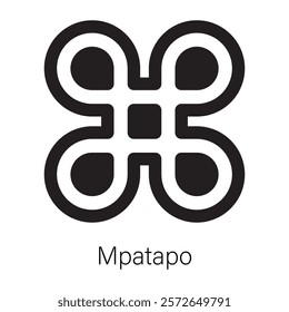 Grab this solid icon of mpatapo