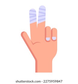 Grab this trendy flat icon of body bandage 