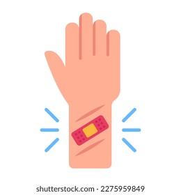 Grab this trendy flat icon of body bandage 