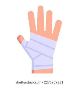 Grab diese trendige flache Ikone des Körperbandage 
