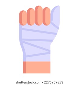 Grab diese trendige flache Ikone des Körperbandage 