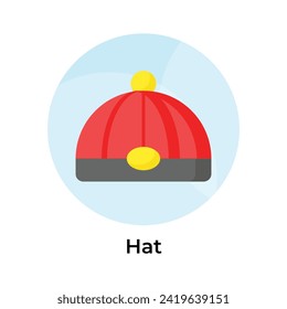 Grab this visually perfect icon of chinese cap, chinese traditional hat vector design