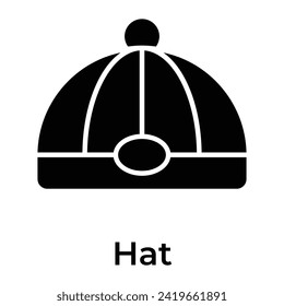 Grab this visually perfect icon of chinese cap, chinese traditional hat vector design