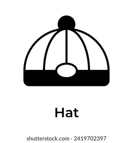 Grab this visually perfect icon of chinese cap, chinese traditional hat vector design